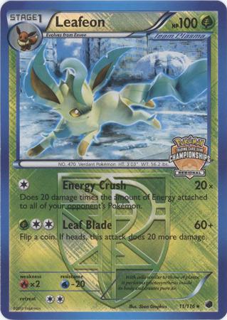 Plasma Freeze Leafeon [Regional-Championship] Pokémon card
